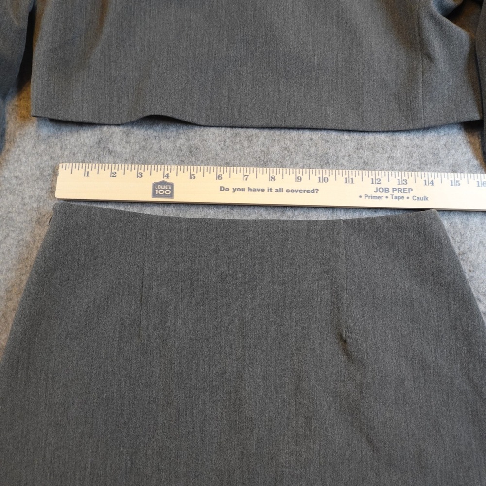 Djerf Avenue It Blazer Skirt Set Women Small Grey Cropped Jacket Mini Skirt - Picture 6 of 11